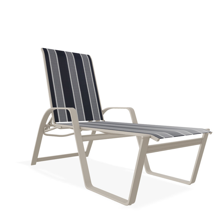 Holna Outdoor Rust-Resistant Metal Chaise Lounge