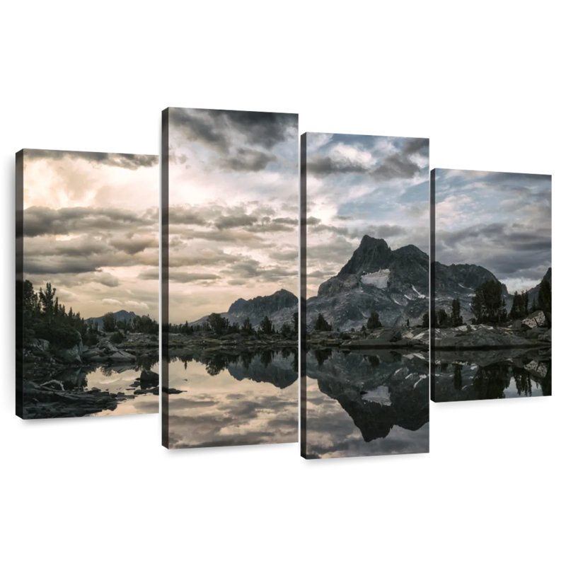 «Sierra Nevada At Sunset Wall Art», H 48 po x l 75 po x P 1,25 po