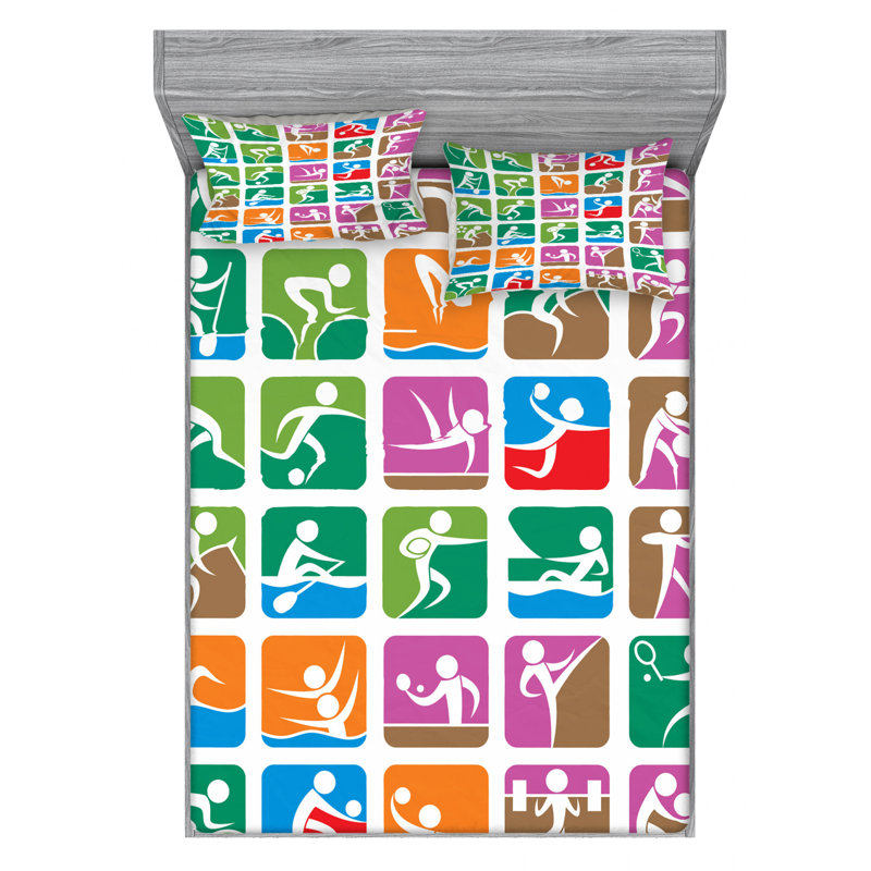 Microfiber Sheet Set, Full Sheet Set with Fitted Sheet