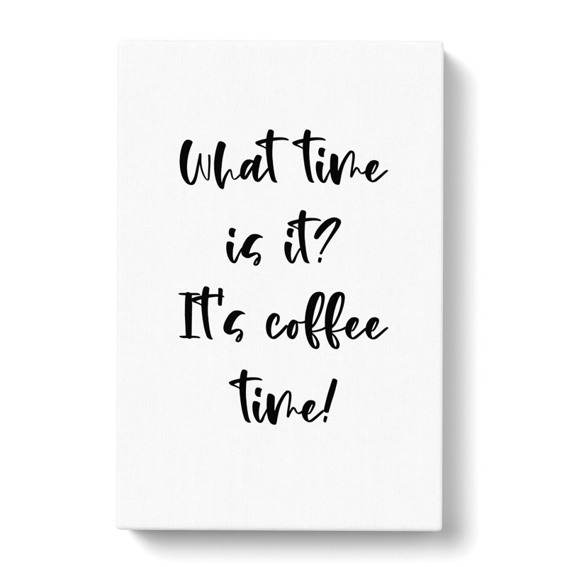 Coffe Time - Wrapped Canvas, 50cm H x 35cm W x 3cm D