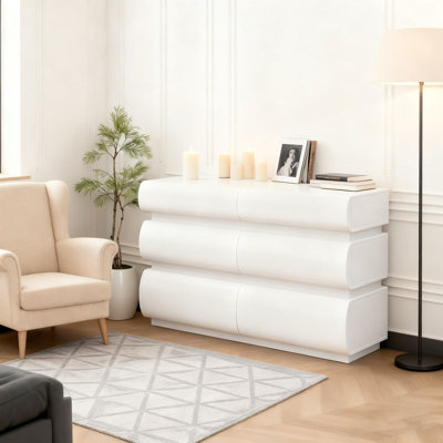Commode 6 tiroirs pour chambre à coucher