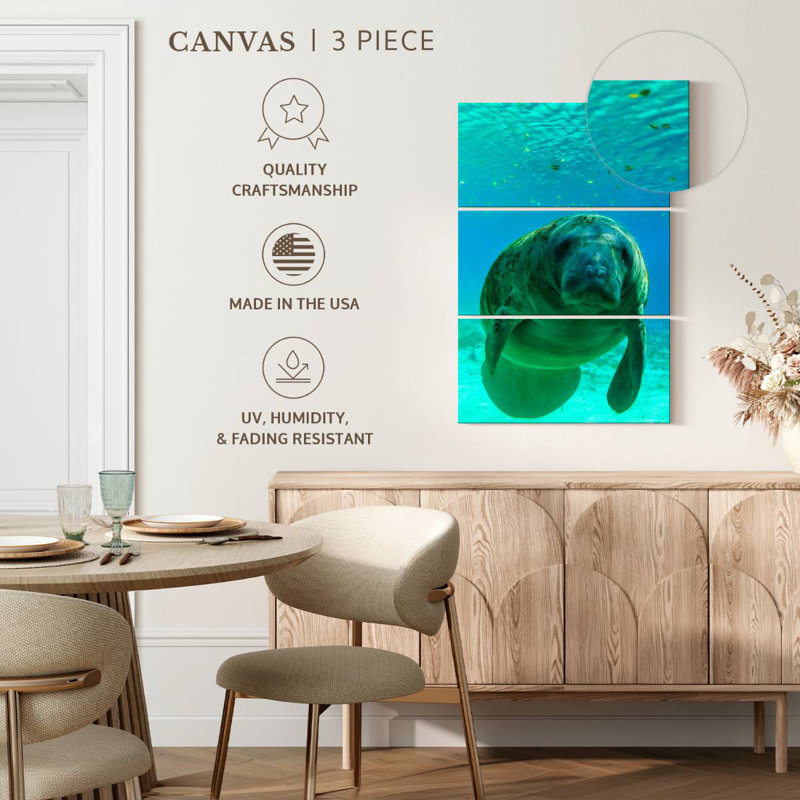 Brampt Swimming Manatee, 32" H x 20" W