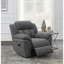 Fauteuil inclinable oscillant gris anthracite