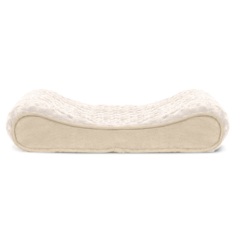 Cream Medium Orthopedic Foam Ergonomic Pet Bed