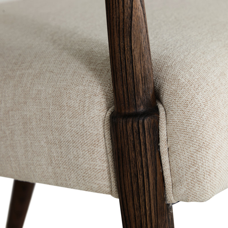 Highland Oak High Back Dining Arm Chair, Dusk
