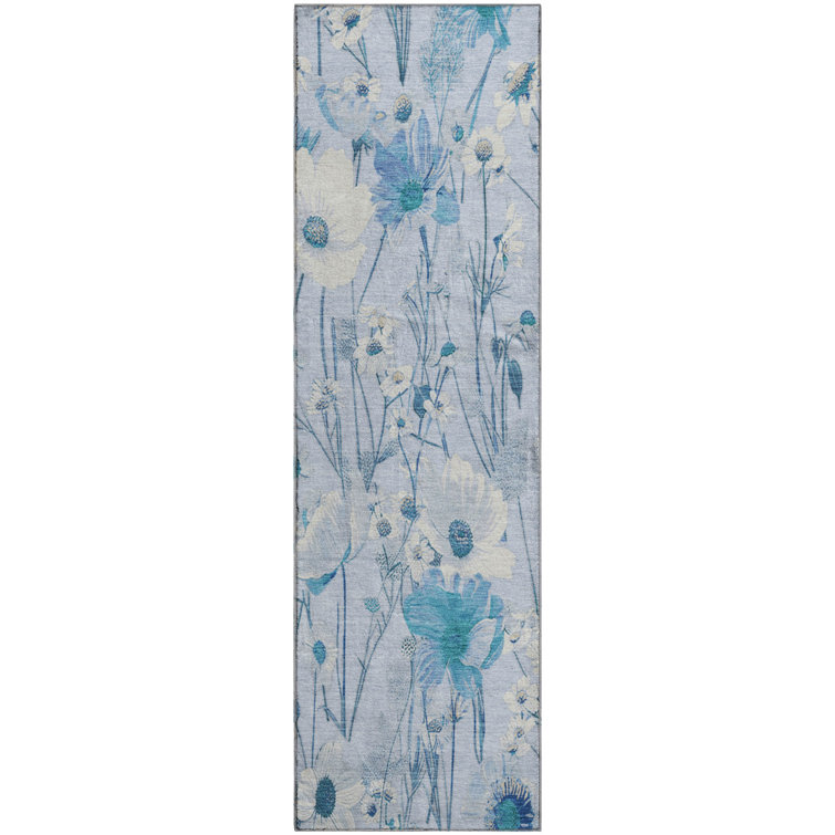 Premium Machine Washable Elize AMF1500 Floral Rug