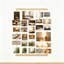 Picture Frames for Multiple Pictures, Hanging Photo Display for Wall with 30 Clips