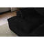 Fauteuil de lecture double en velours côtelé, lit de luxe, sans assemblage, noir, 2 sièges, canapé-lit à siège profond, siège, rembourrage en mousse à mémoire de forme-1214631657
