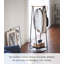 Yamazaki Home Tower Freestanding Coat Hanger Clothes Rack With Shelf, 55" - Steel-110894722