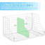 Support de rangement empilable en conserve; organisateur de nourriture en conserve avec 4 tablettes réglables; support à boissons à deux niveaux pour panier de boissons / boissons gazeuses avec 6 compartiments; grande capacité, idéale pour les armoires de cuisine et les garde-manger; blanc