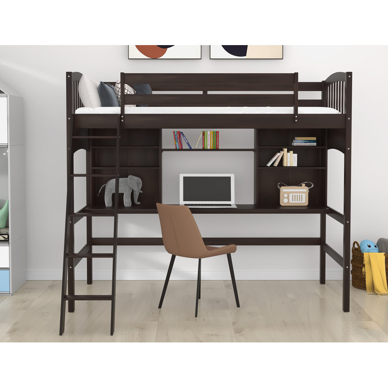 Lit mezzanine simple Hauck Kids, Espresso