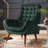 Suggest Button Tufted Upholstered Velvet Lounge Chair-995492227