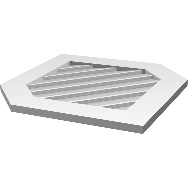 Ventilé vertical à pignon vertical 11/12 po, H 1 po x l 26 po x L 32 po
