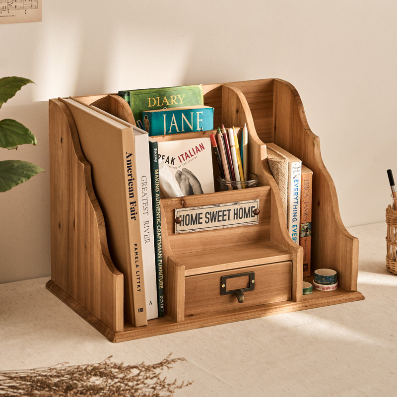 Solid Wood Desk Organizer