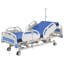 Lit d'hôpital électrique de qualité supérieure 5 fonctions, lit médical électrique ICU avec Trendelenburg et Trendelenburg inversé, roulettes verrouillables de 5 po et matelas à haute densité pour hôpital à domicile, chargement de 550 lb