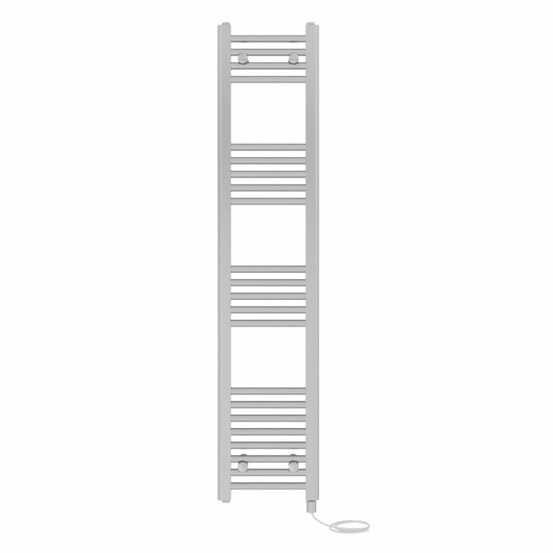 Straight Towel Rail Heated Towel Rails, 140 cm H x 30 cm W x 3 cm D, Chrome
