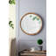 Miroir mural D20X1.5 "transitionnel en bois de manguier avec cadre en bois de manguier massif-660989671