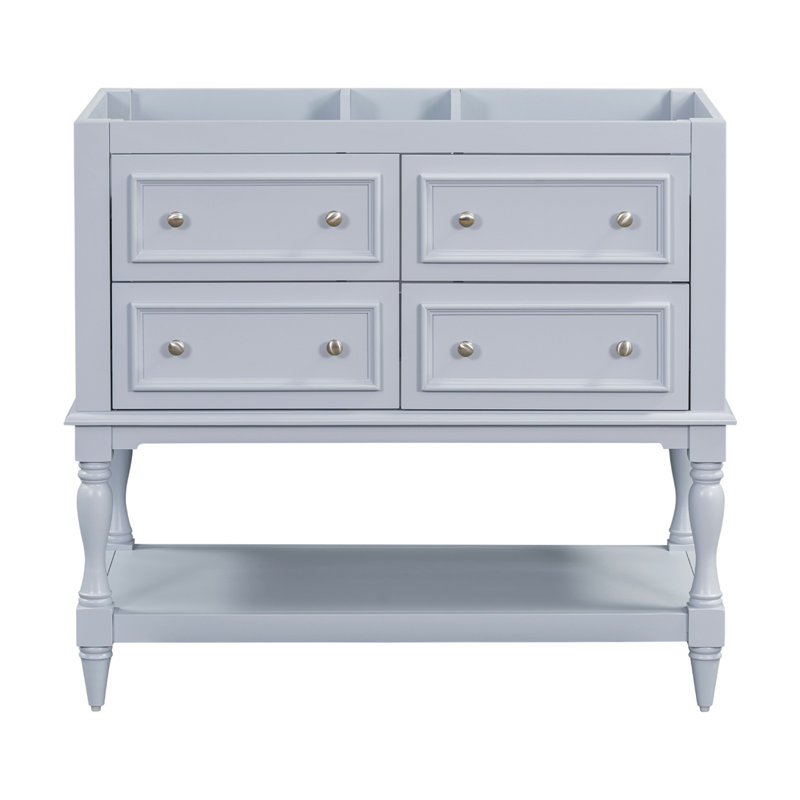 Meuble-lavabo avec plateau Dorenda, Bleu