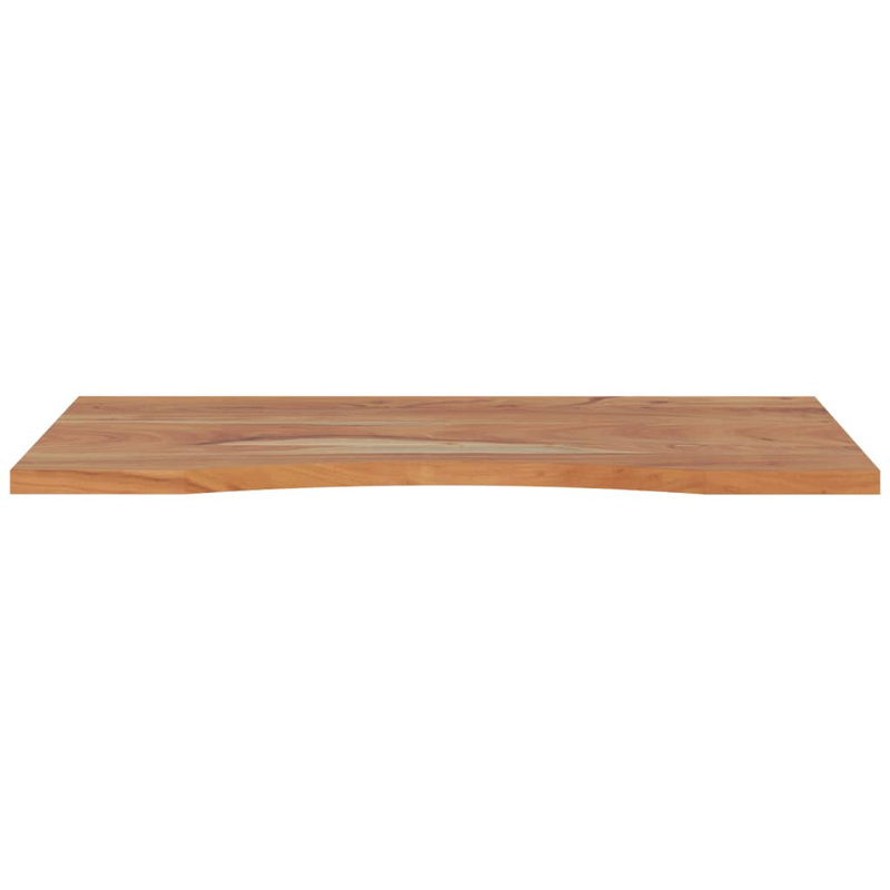 Merna Desk Table Top, 2.5cm H x 80cm W x 50cm D, Acacia Wood Natural