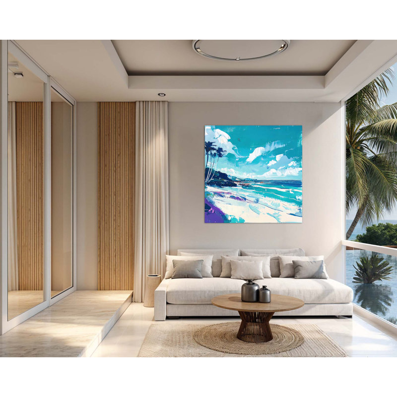 Waves & Fronds 1 - Unframed, Small