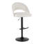 Tabouret de bar réglable Resme avec repose-pieds en T arrondi (ensemble de 2)-121972416-121972417
