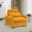 Chaise d'appoint convertible rembourrée en velours côtelé-1488344169