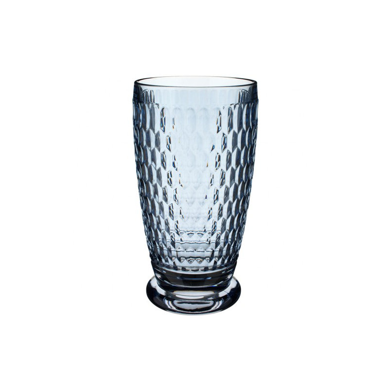 Villeroy & Boch Boston Crystal Drinking Glass, Blue, 13 oz.