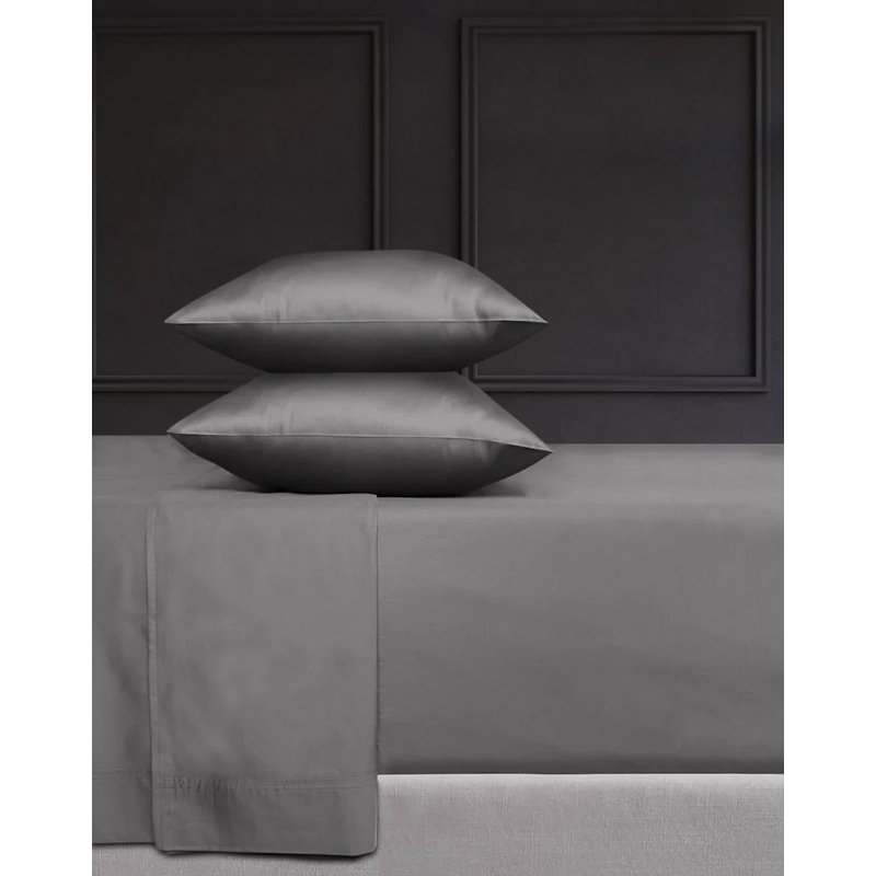 Luxurious, 500 TC Cotton Sheets with a Beautiful Sateen Finish - 6pcs Bed Sheets Set, Gray