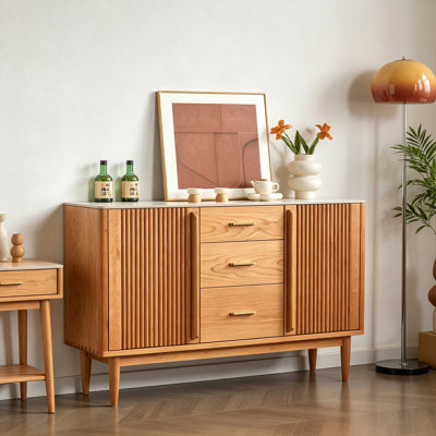 Retro simple and light luxury sideboard