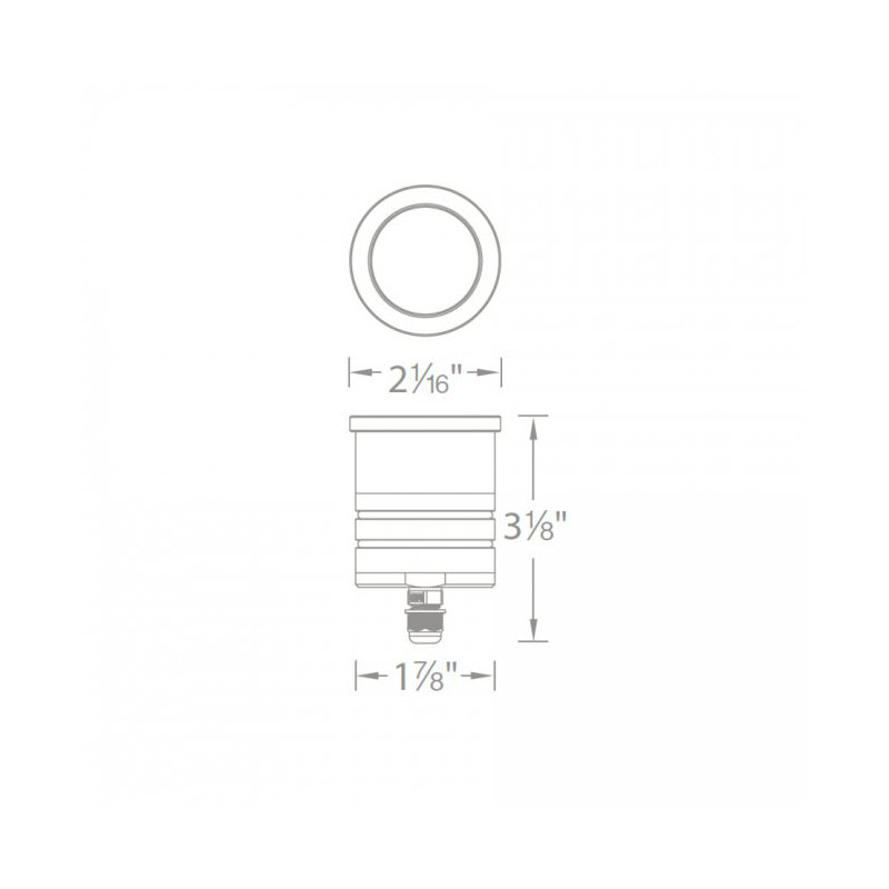 LED Well Light, Bronzed Stainless Steel