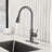 19.7" Stainless Steel Pull Out Sprayer Touch Control Single Handle Kitchen Faucet-99151828