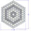 Carreau de marbre et plancher hexagonal 1 po Honeycomb-108856159