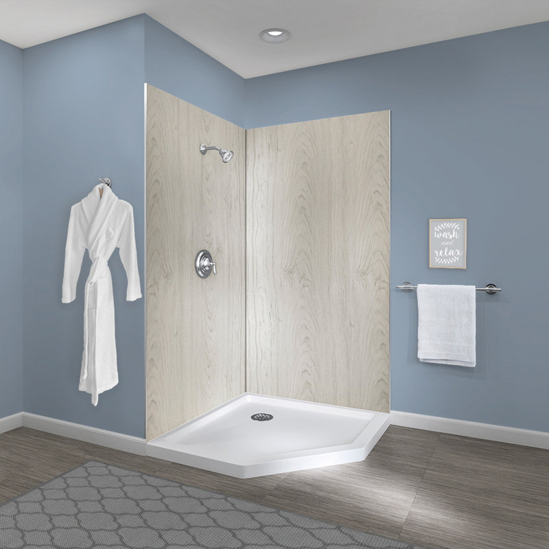 42'' W 42'' D 78'' H Composite Wall, Driftwood
