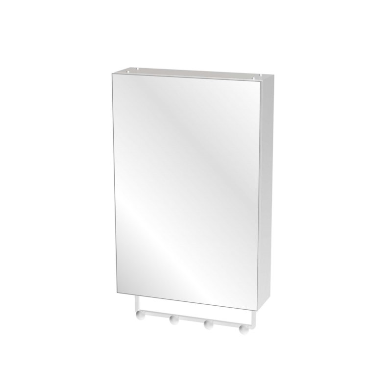 Armoire de salle de bain 16 po x 24 po, miroir mural, cadre en aluminium, surface argentée