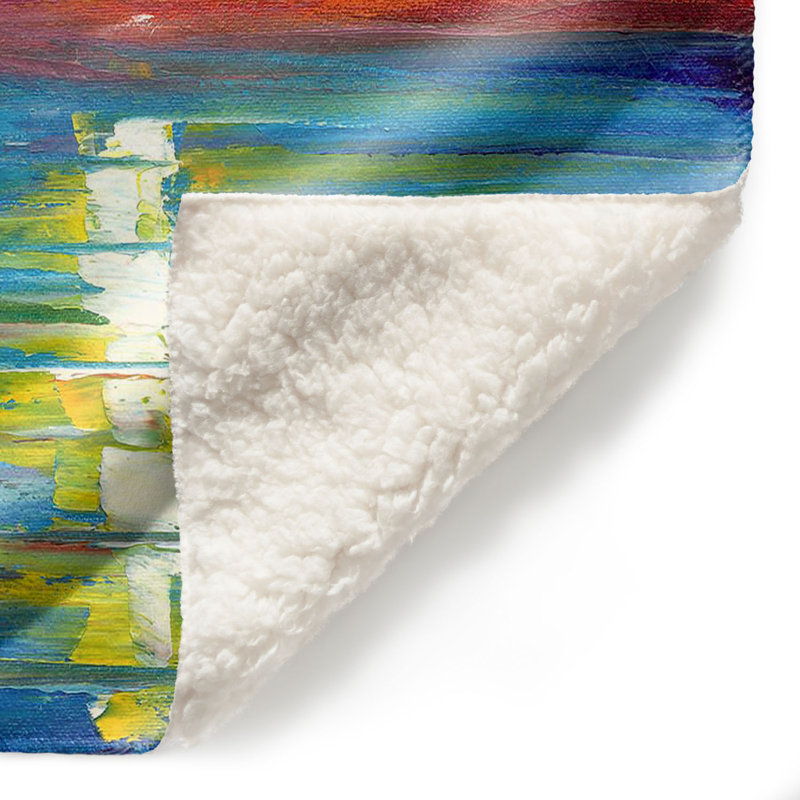 Couverture sherpae perdue à sea, l 51 po x L 60 po