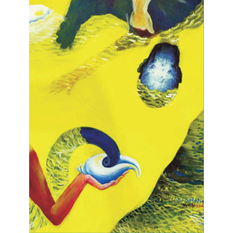 Voyage sacré | Acrylique sur toile italienne | Par Krishna Rajendra