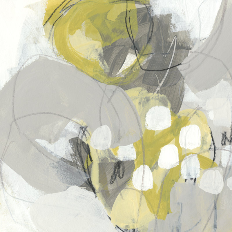 Citron Mist II - Wrapped Canvas Print, 30cm H x 30cm W