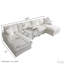 Canapé modulaire surdimensionné en U de 126 po avec console et porte-gobelet-116743462