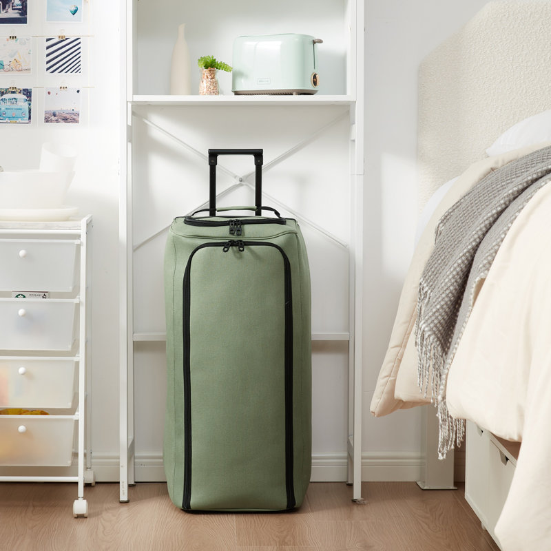 Fabric Laundry Hamper, Green