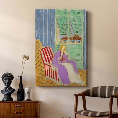 The Violet Robe (La robe violette) -Gallery Wrapped Canvas by Henri Matisse