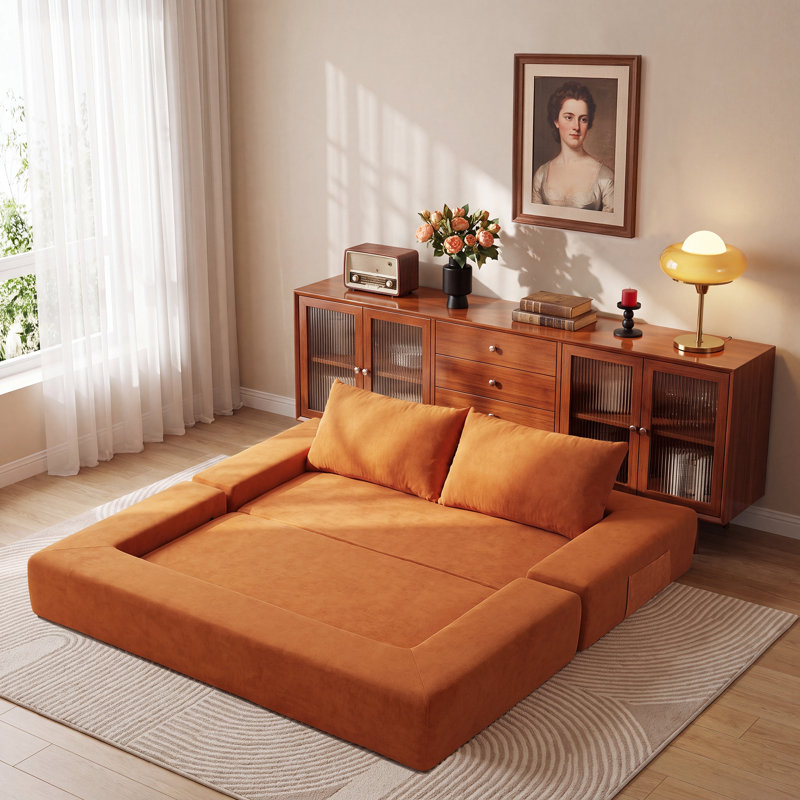 Canapé-lit Boneless Sleeper, Burnt Orange