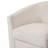 Upholstered Ivory Velvet Swivel Barrel Chair-499469532