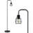63.75" Industrial Floor Lamp Modern Black Floor Lamp With Footswitch Metal Reading Tall Pole Light With 4W LED Bulb Standing Tall Lamp For Living Room Bedroom Office E26 Base-121783919-121783917