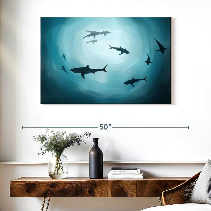 Shark Silhouette, 26" H x 39" W