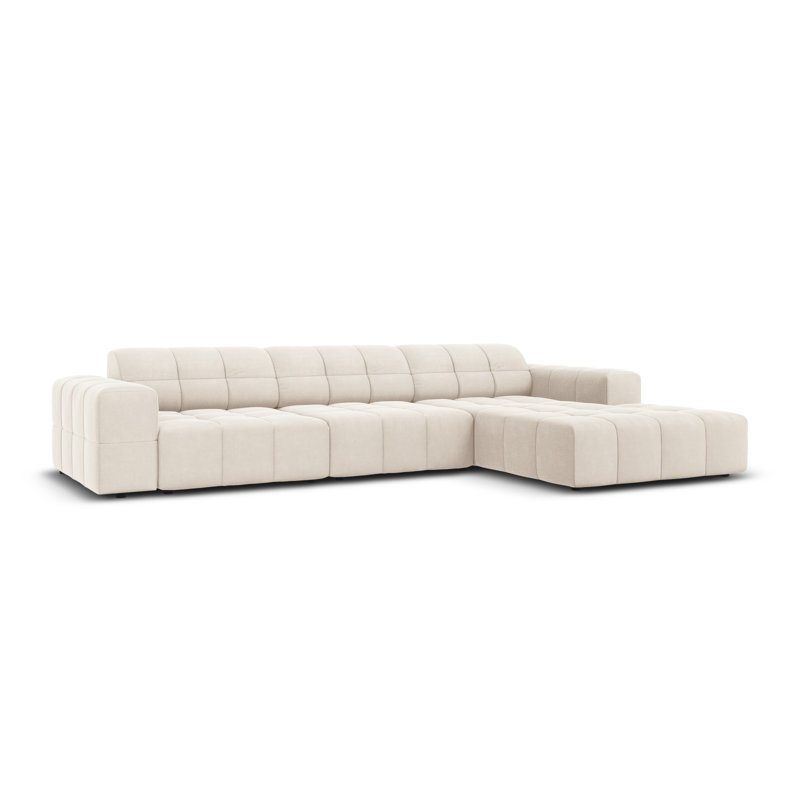 Chicago 4 Seater Corner Sofa, Right Hand Facing, Beige