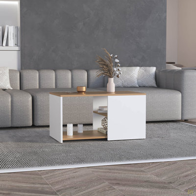 Table basse de 31 po de largeur avec trois tablettes Adele
