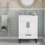 Meuble-lavabo de salle de bain avec portes et tiroirs