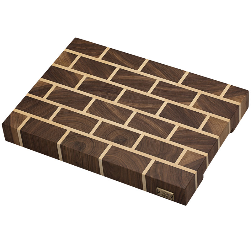 Walnut/Maple Wood Cutting Board, 10x15x2