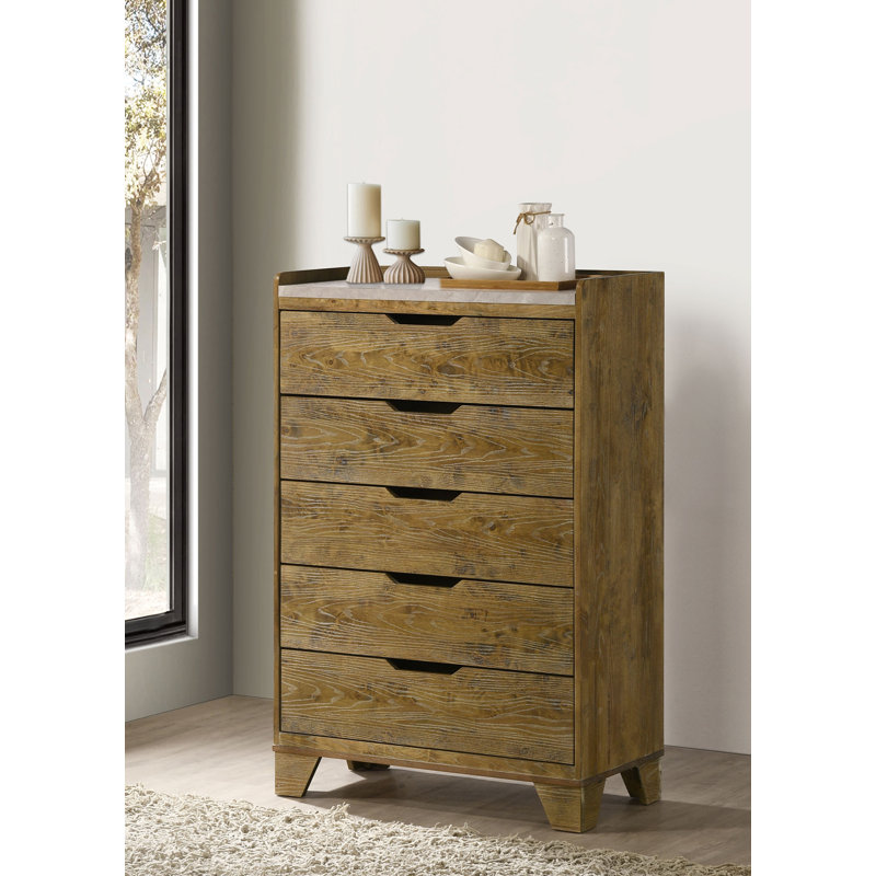 Commode rustique 31,65 ", brun