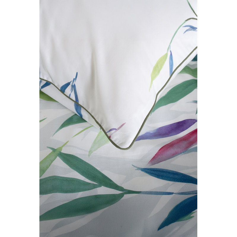 Bamboo Leaves Set, Super King Duvet Cover + 2  Standard  Pillowcases